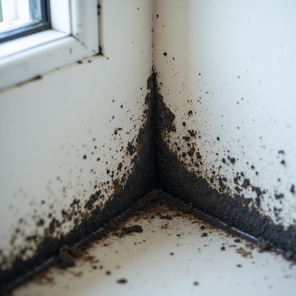 Schimmelbefall an einer Innenwand